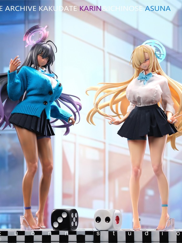 Kuonn Studio Blue Archive Kakudate Karin & Ichinose Asuna Hot Sexy 1/4 Statue